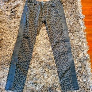 Dries Van Noten Animal Print Jeans